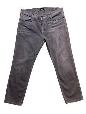 Hudson Sartor Slouchy Button Fly Skinny Jeans Size 38 Grey Like New